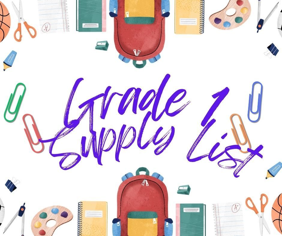 Grade 1 Supplies