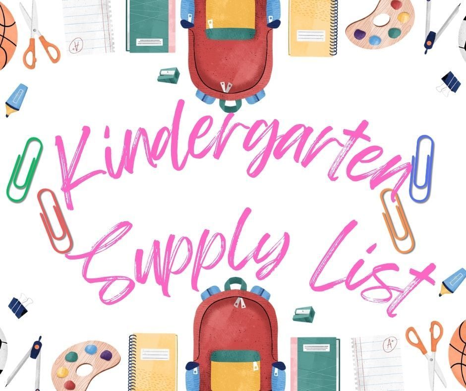 Kindergarten Supplies